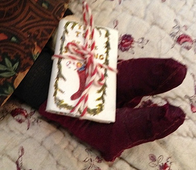 Hole in the Stocking Book and Fabric Doll Shoes
