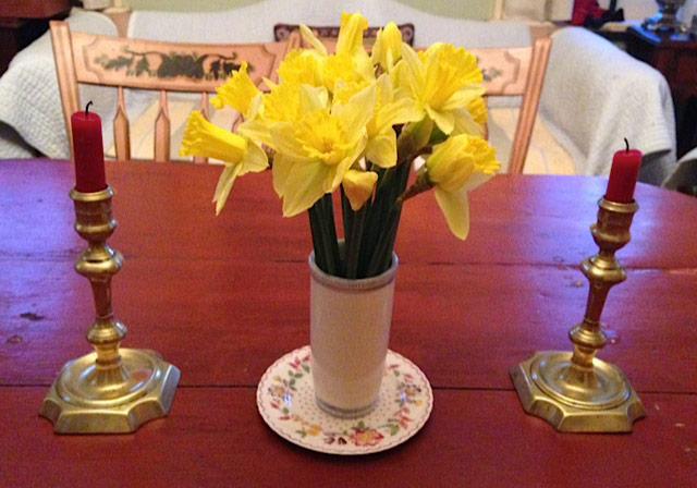 Kathy Schoemer - Table with Daffodils