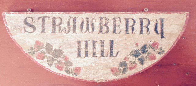Strawberry Hill Sign