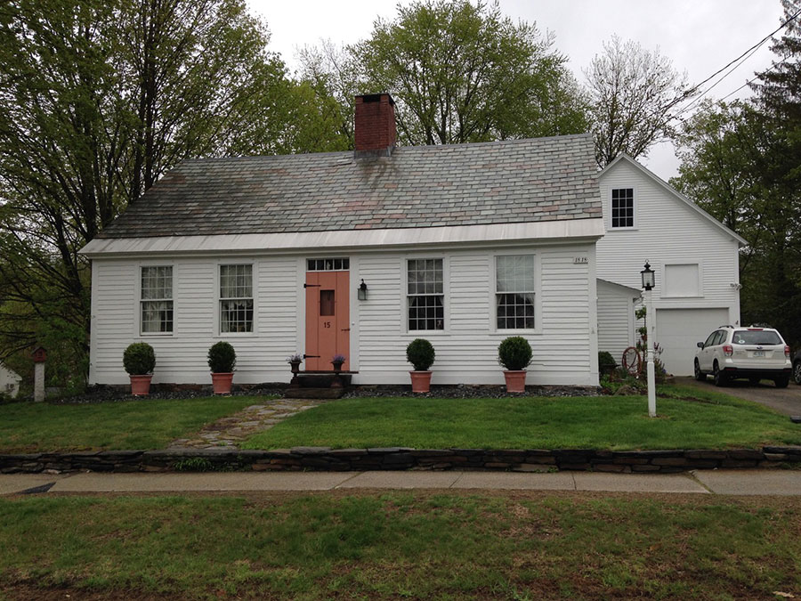 Spring Home in Rain